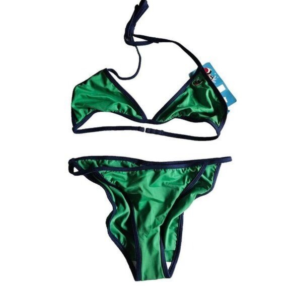 Vintage Paul Frank Womens Bikini, Dic the Whale, Green, Bathing Suit, XS - Picture 1 of 7